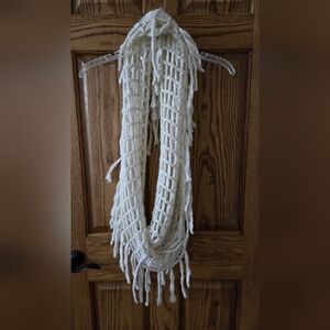 Steve Madden Cream Knitted Scarf